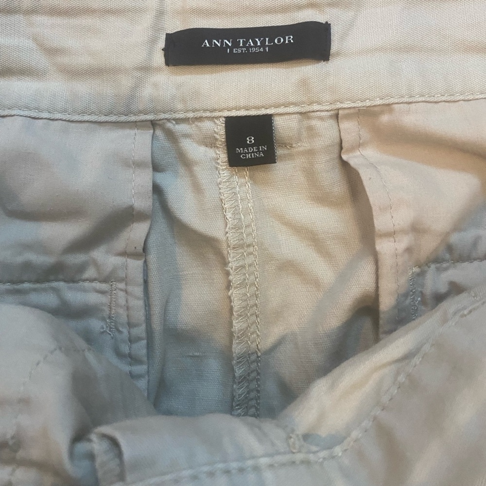 Ann Taylor Loft Khaki Button Up Skirt ⭐️ - Picture 4 of 5